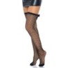 Fishnet Stockings With Decorated Back Seam One Size