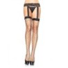 Black Lace Suspender Stockings