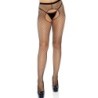 Zwarte Crotchless Netkousen