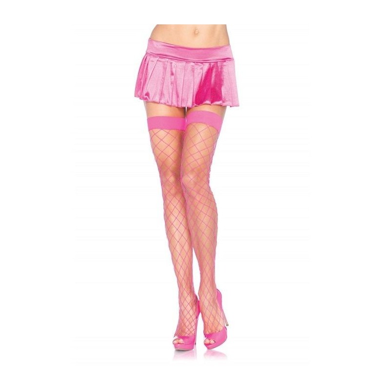 Neon Mid-Mesh Stockings