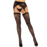 Lace Stockings & Black Suspender Belt