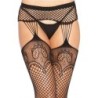 Fishnet Stockings With Suspender Belt