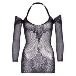 Mini-robe En Dentelle Et Résille Taille Unique