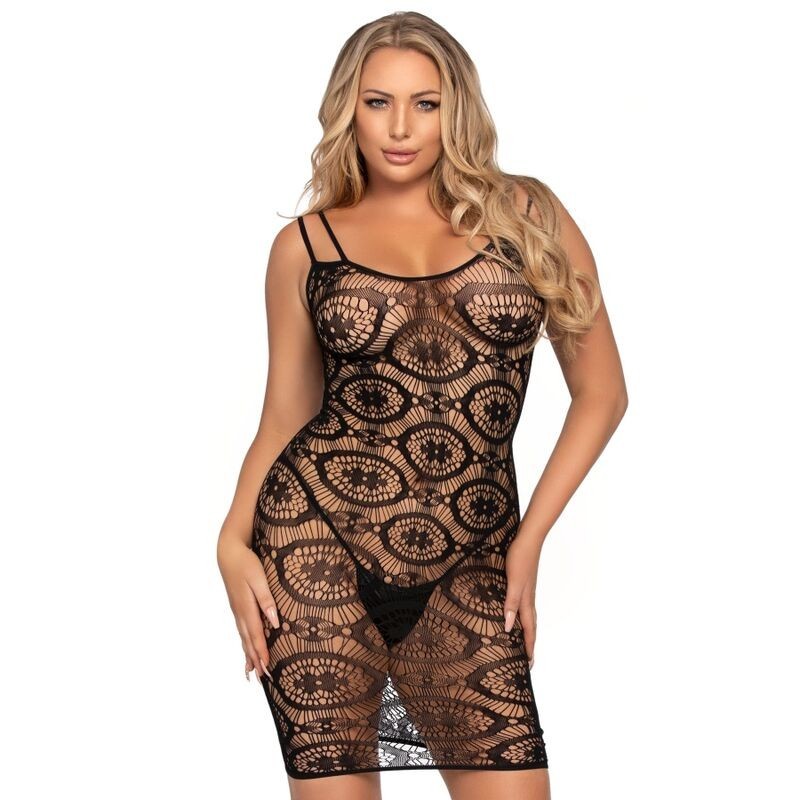 Mini Black Crochet Dress Mini Black Crochet Dress