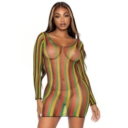 Rochie Mini Plasă Rasta Mărime Unică