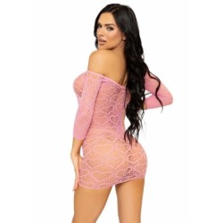 Mini Jurkje Heart Net One Size - Roze