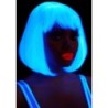 Peluca Corte Bob Fosforescente Blanco