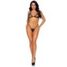 Set Completo Intimo In Rete Top E Tanga Taglia Unica
