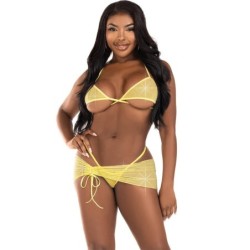 Ensemble Trois Pièces Diamants Jaune M/L