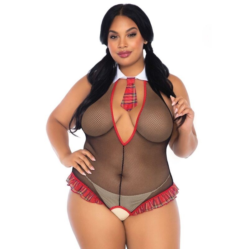 Teddy školarka s otvorom, plus size