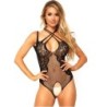 Teddy Intertwined Neck And Crotch Detail One Size
