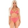 Top & Bragas Con Tirantes Coral