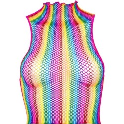 Top De Rejilla Multicolor