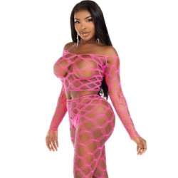 Top & Leggins Hardcore Fukszia