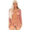 Robe Courte Multicolore Taille Unique