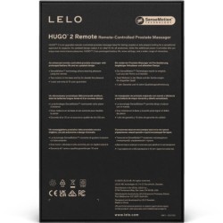 Hugo 2 Masažer Prostate Daljinski Upravljalnik Črn