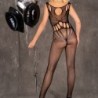 Αμαχήλ Bodystocking Crotchless Μαύρο Ένα Μέγεθος