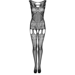 Ambroise Lc 17352 Bodystocking Crotchless Schwarz Einheitsgröße