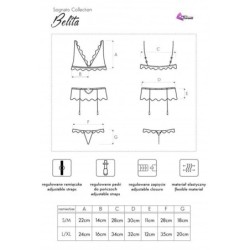 Belita Lc 90231 Modrček + Hlačke + Podvezice Črna L/Xl