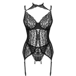 Giellandra For The Senses Collection Korset + Trusse Sort L/Xl