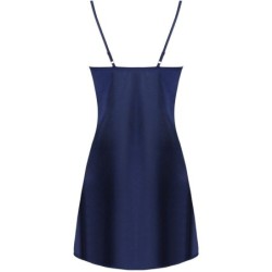 Jacqueline Lc 90249 Robe + Shirt + Navy Blue Panty L/Xl