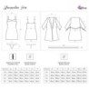 Jacqueline Lc 90249 Bata + Camisa + Panty Crudo L/Xl
