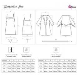 Jacqueline Lc 90249 Morgonrock + Skjorta + Trosa Naturvit S/M