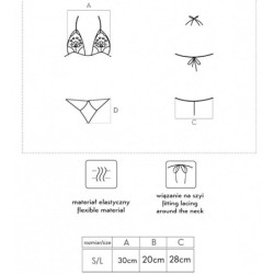 Jimena Lc 20216 Reggiseno + Perizoma Nero Taglia Unica