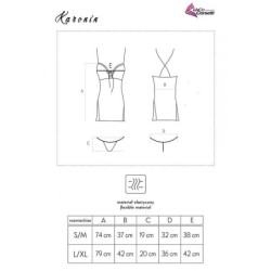 Karonin Lc 90628 Szoknya + Fekete Bugyi S/M