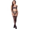 Keila Lc 20245 Soutien-gorge + Porte-jarretelles + String Noir S/M