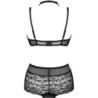 Linera For The Senses Collection Reggiseno + Slip Nero S/M