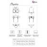 Majalesa Lc 90526 BH + Jarretelgordel + String Zwart S/M