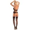 Moridam Lc 90552 Soutien-gorge + Jarretière + String Noir L/Xl