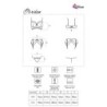 Moridam Lc 90552 Soutien-gorge + Jarretière + String Noir L/Xl