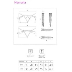 Nemalia Set Jartieră + Ciorapi + Mănuși Negru L/Xl