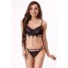 Nerina 20240 Liemenėlė + Stringai Juoda S/M