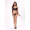 Nerina 20240 Biustonosz + Stringi Czarne S/M
