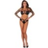 Nikrita Lc 90674 Sujetador + Panties Negro Xl