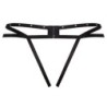 Nomade Tanga Crotchless Fekete L/Xl