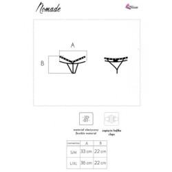 Nomade Tanga Crotchless Negro L/Xl