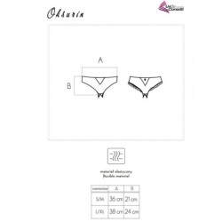 Oksurin Panty Crotchless Noir L/Xl