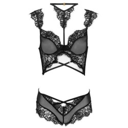 Palmenom Lc 90614 Modrček + Hlačke Črna L/Xl