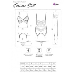 Persinne Mit Emporio Set Corset + Calcinha + Meias L/Xl