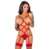 Thiara Lc 20213 Set Body + Mitges Vermella L/Xl