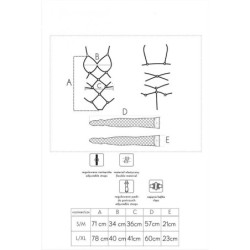Thiara Lc 20213 Комплект Боди + Чорапи Червен S/M