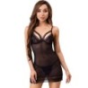 Tiana Lc 20208 Chemise + String Noir S/M