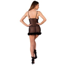 Zerunam Set Babydoll + Zwarte String S/M