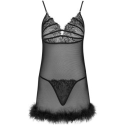Zerunam Set Babydoll + Zwarte String S/M