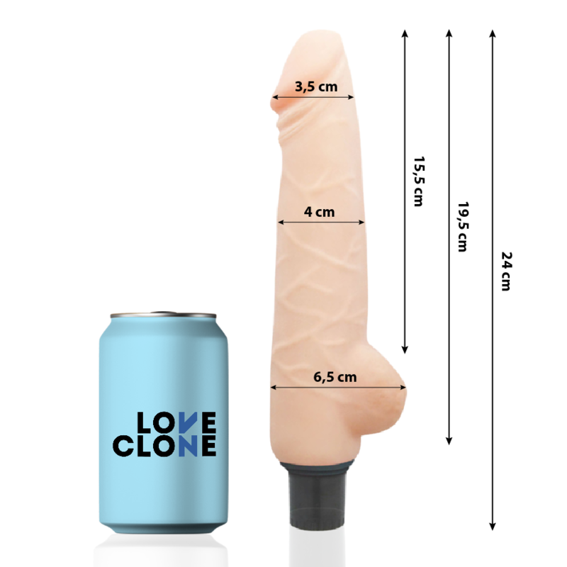 Harald Samozvlhčovací Vibrátor 24 Cm -O- 4 Cm
