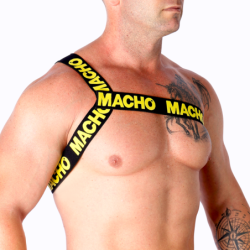 Macho - Harnais Romain Jaune L/Xl